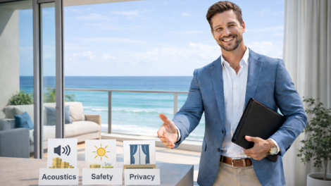 Francisco Lucena Imóveis explica quais detalhes definem conforto e privacidade em apartamento com vista.